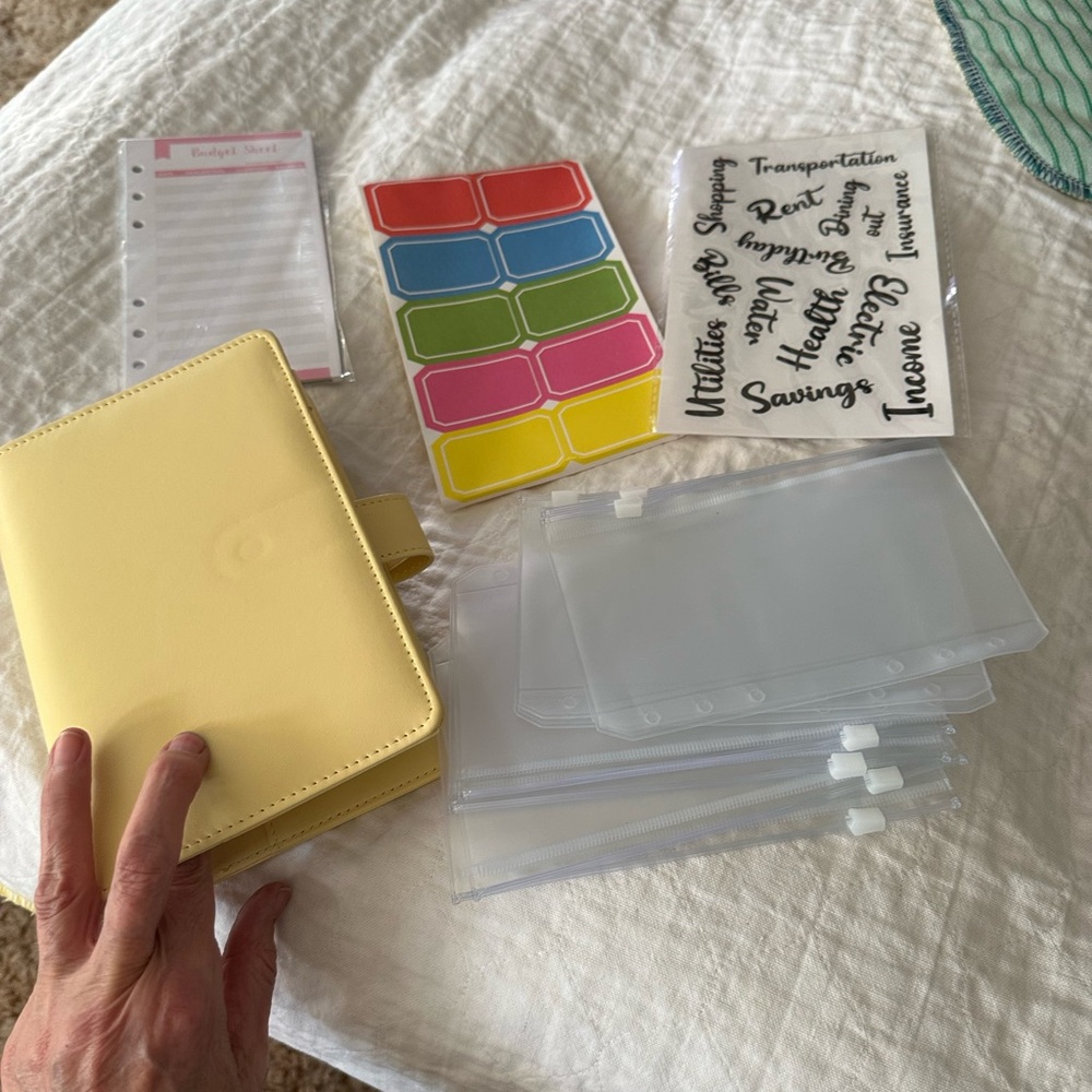 Yellow Budget Planner with Accessories